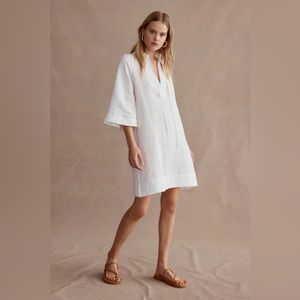 MARLE Margarita White Linen Dress